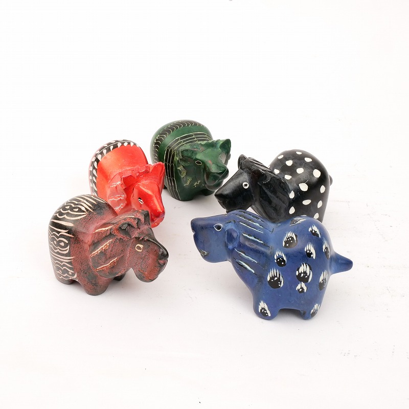 ソープストーンアニマル　ライオン　ケニア