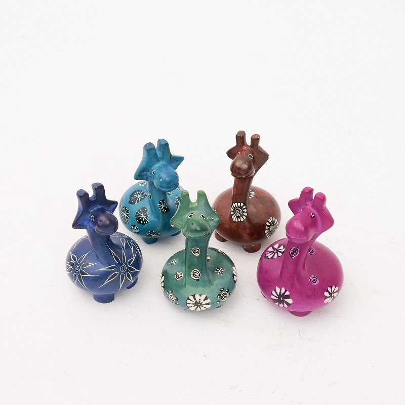 ソープストーンアニマル　キリン　ケニア