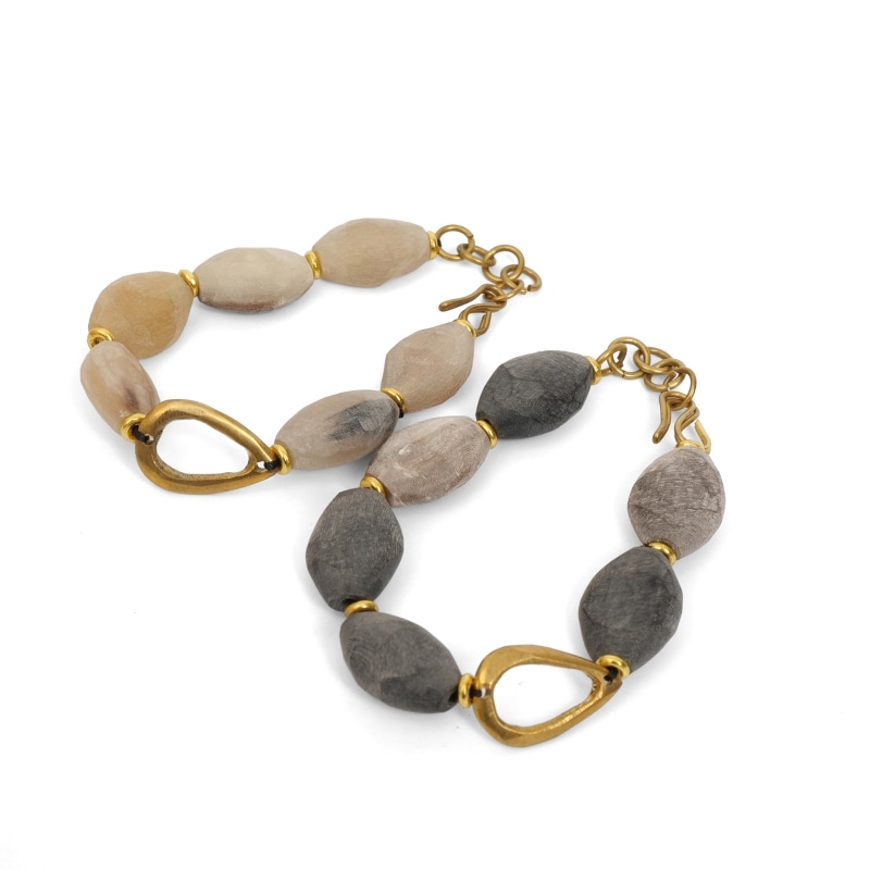 ブラス　ホーンブレスレット【メール便可】　ケニア