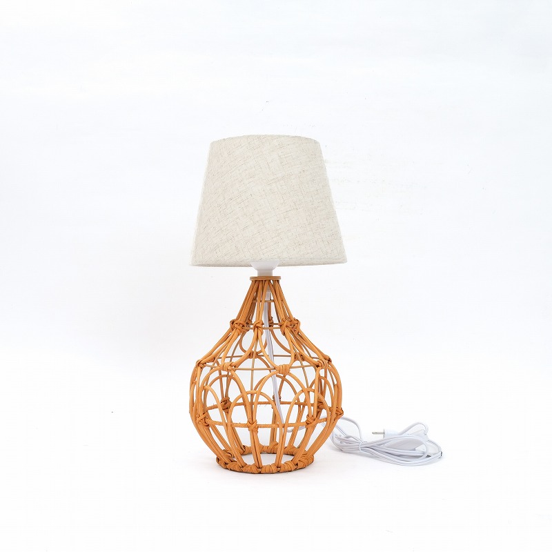 ラタン×ファブリックテーブルランプ