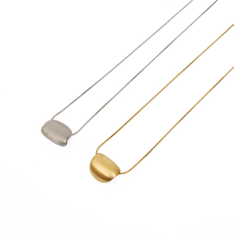 メタルチャームネックレス【メール便可】