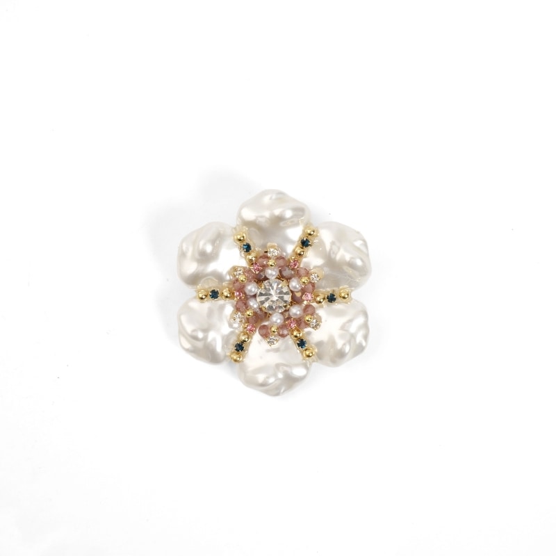 パール調フラワーピン【メール便可】