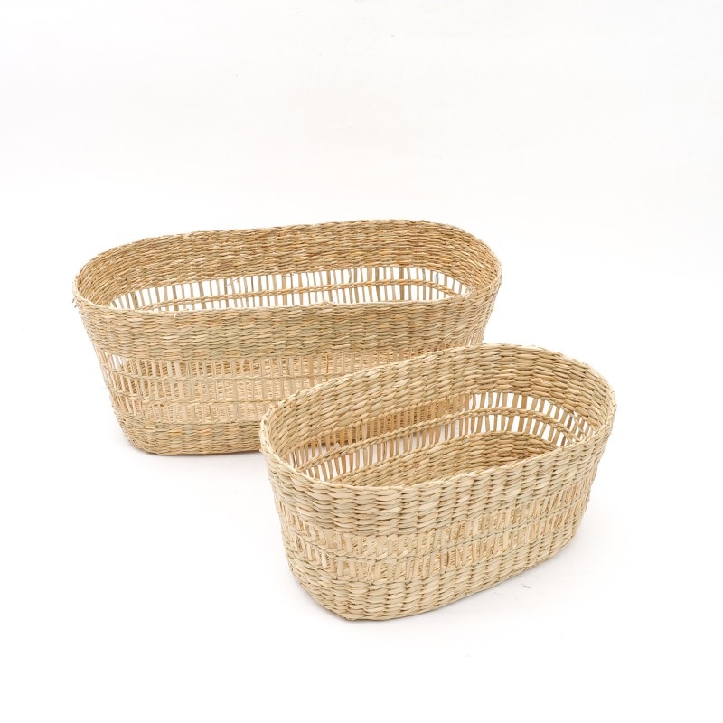 シーグラスバスケット