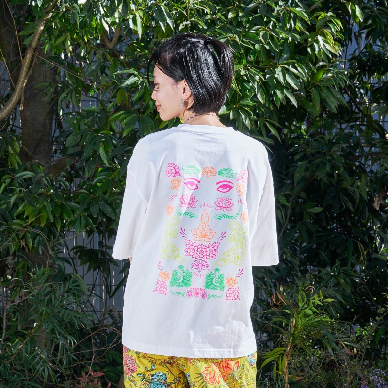 [Uコレ]　チャイナネオンTシャツ　【メール便可】
