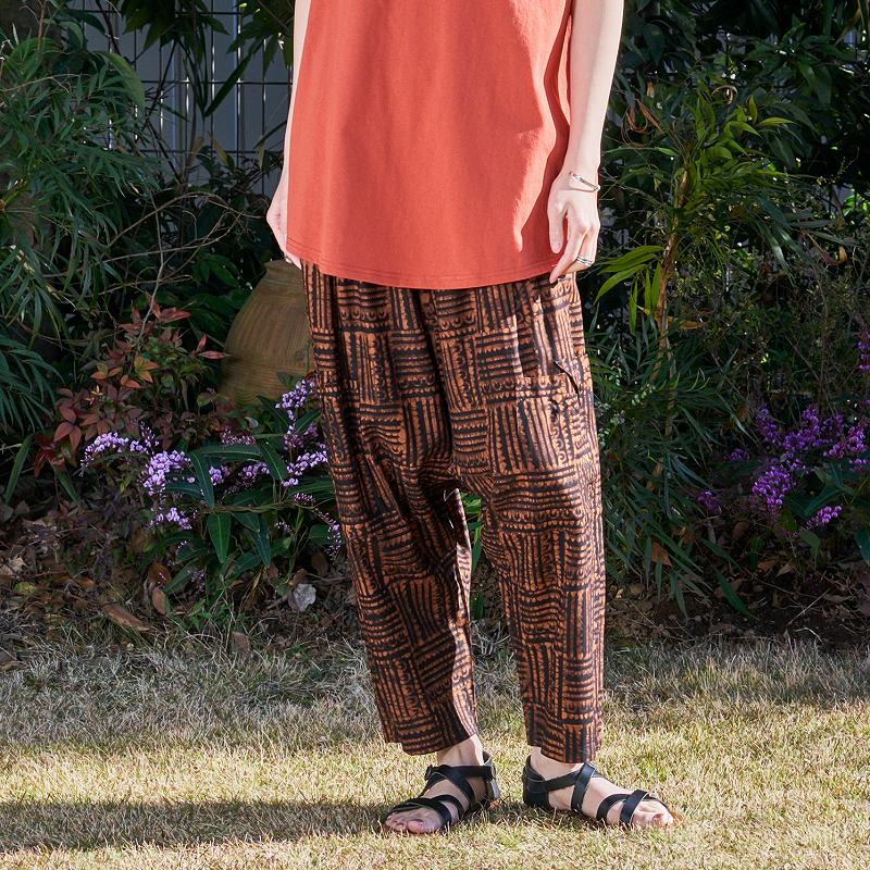【予約販売】　バティックサルエルパンツ　7月入荷予定