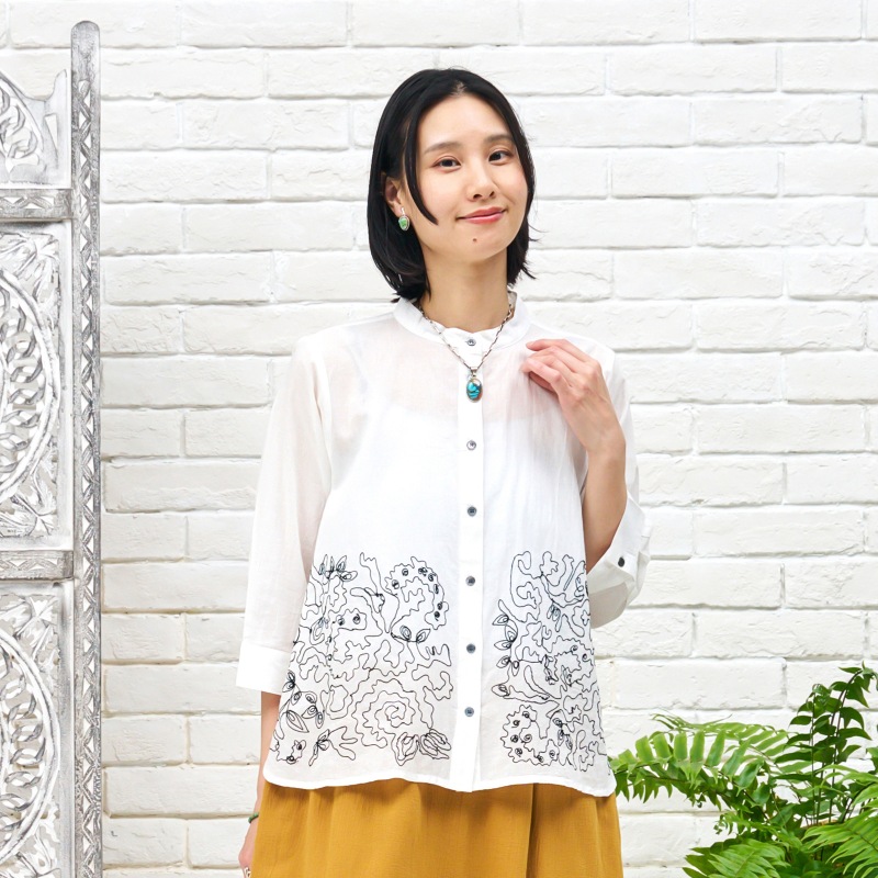 ドリー刺繍ブラウス 【メール便可】｜マライカ公式通販