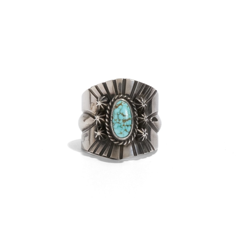 【美品】INDIAN JEWELRY ナバホ AndyCadman 19号リング 19号 アンディキャドマン ナンバーエイト リング｜マライカ公式通販