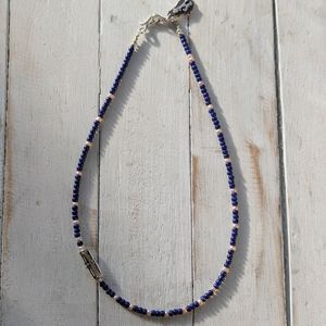 020.【Deep Blue Healing】ラピスラズリ 淡水パール ゴールド お取り置き品】堀江純 淡水パール×ラピスラズリ コヨーテチャーム