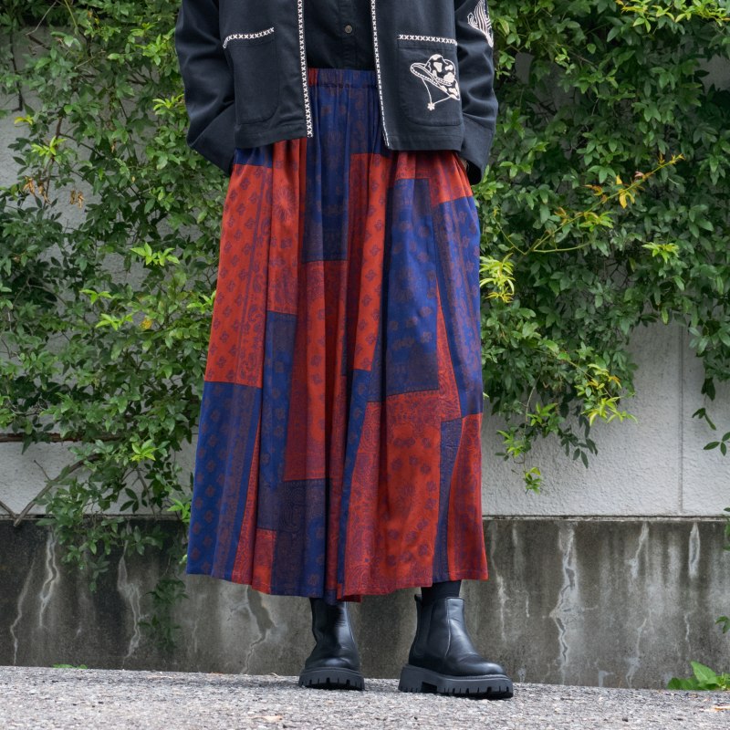 レーヨンバンダナプリントスカート｜マライカ公式通販