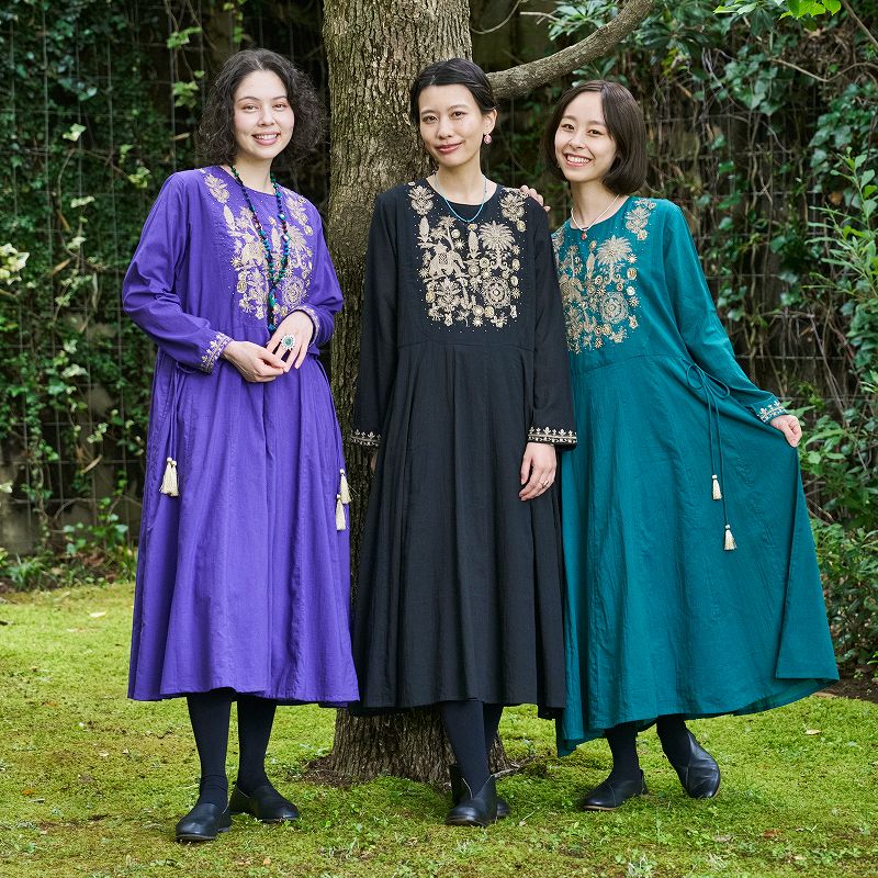 予約販売】 ザリ刺繍ワンピース 10月入荷予定｜マライカ公式通販