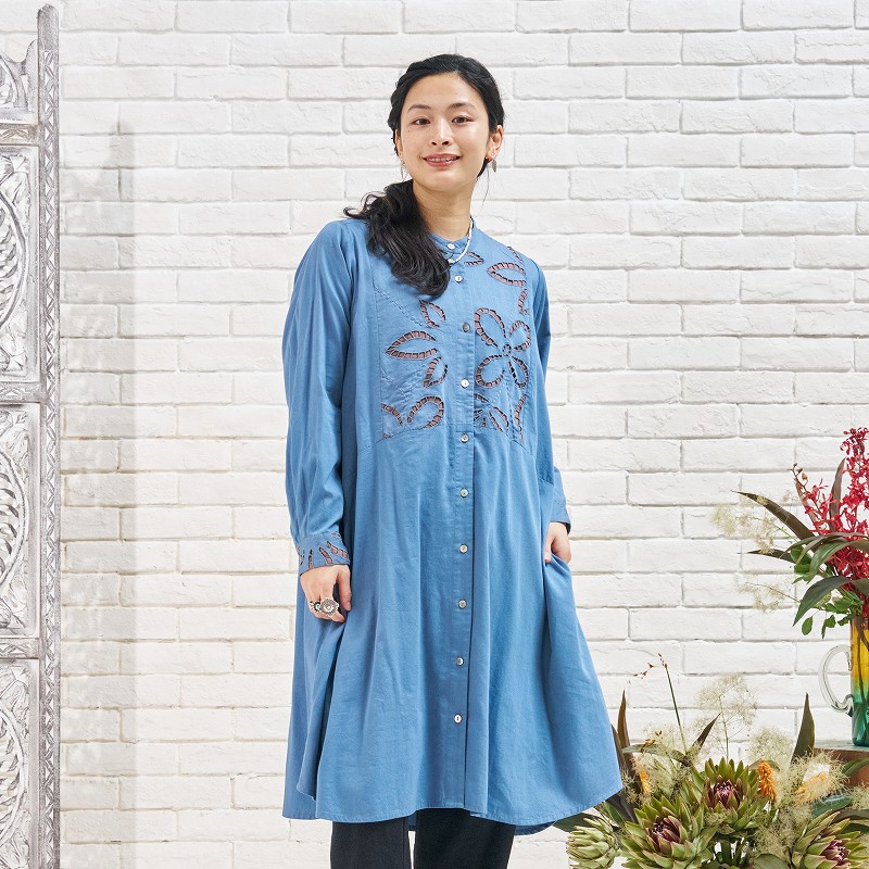 予約販売】 カットワーク刺繍キルトジャケット N 12月入荷予定
