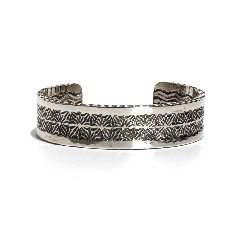 サンシャインリーブス　 星型　花型　トライアングルバングル　スター　フラワー 180mm サンシャインリーブス フォーサイドスタンプ バングル｜マライカ
