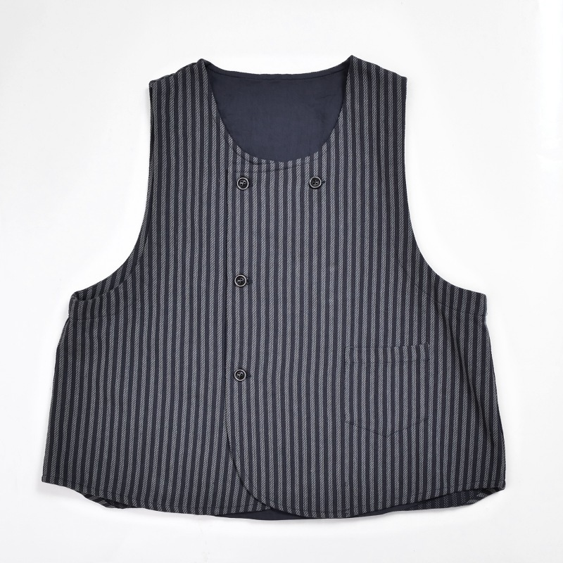 30%OFF コットンストライプベスト｜マライカ公式通販