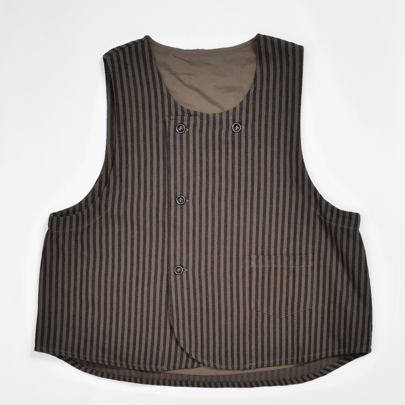50%OFF コットンストライプベスト｜マライカ公式通販