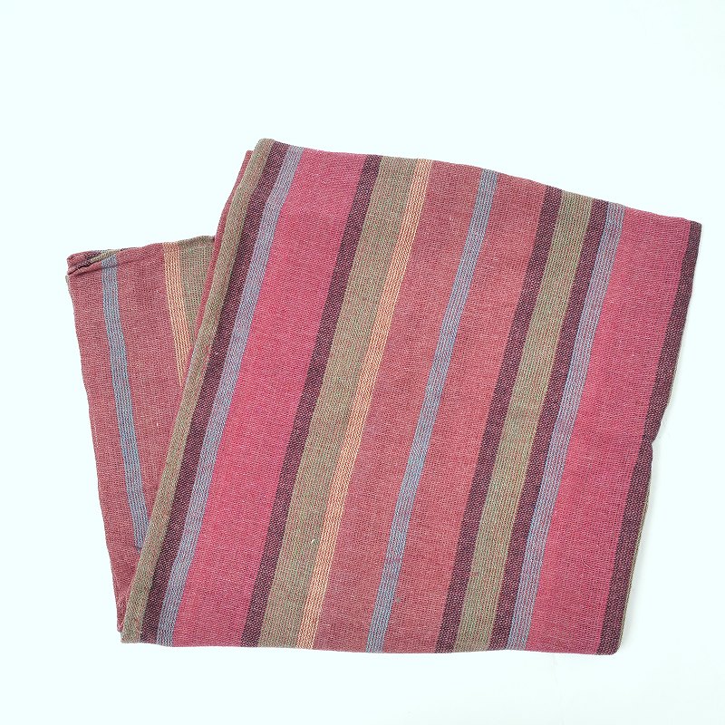 ストライプイタワクロス 110cm×110cm【メール便可】 インド ｜マライカ