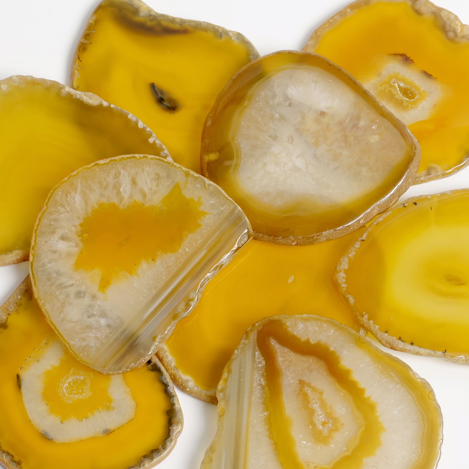 アゲートスライス【同じカラー3枚セット】 【メール便可】｜マライカ