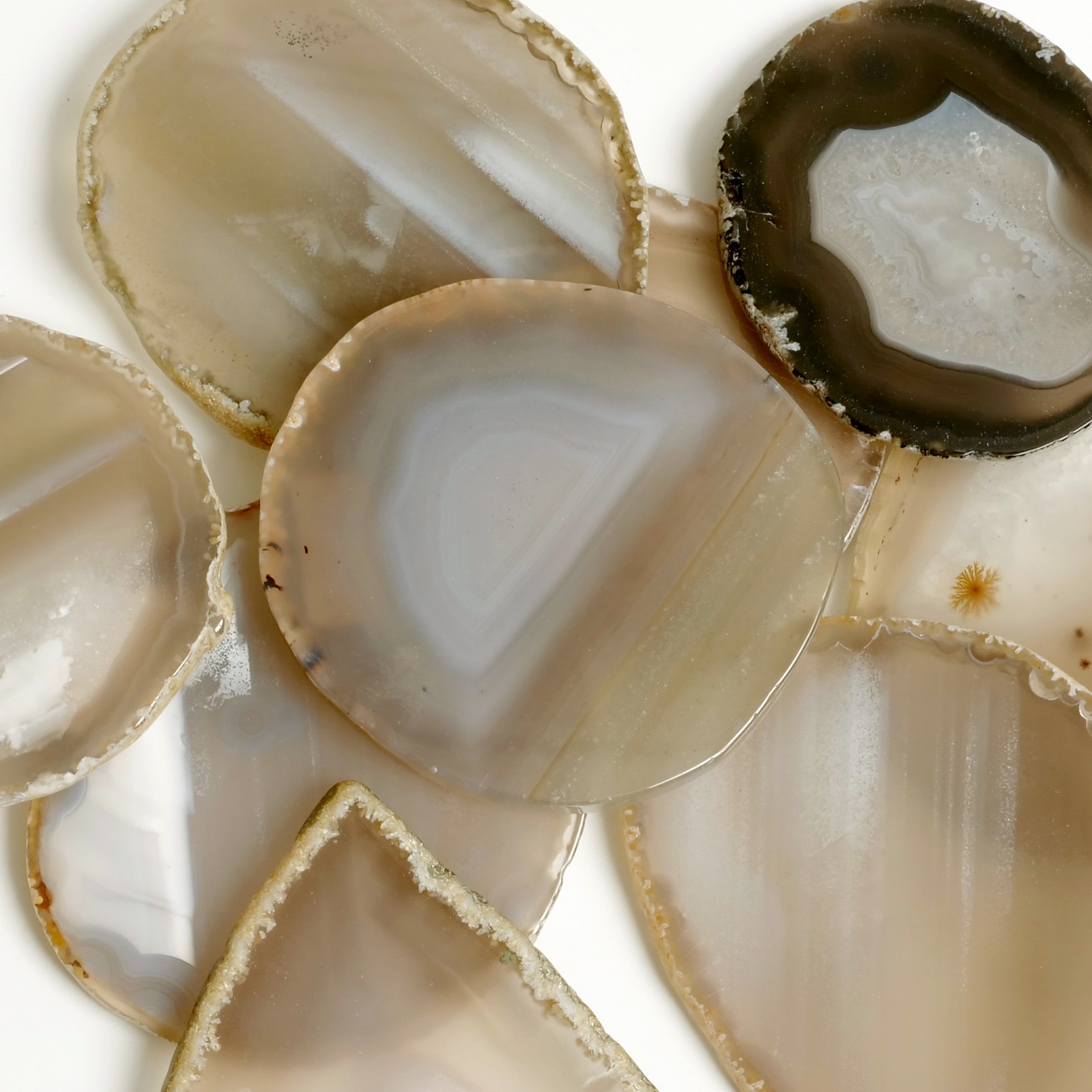 天然アゲート スライス11枚セット