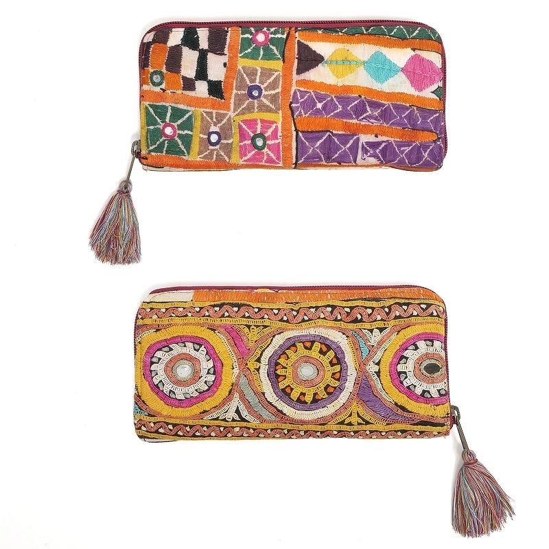 グジャラート刺繍古布長財布【メール便可】｜マライカ公式通販