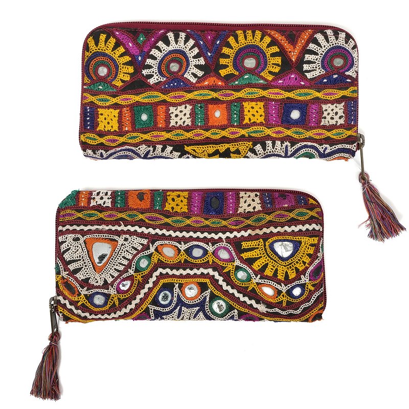 グジャラート刺繍古布長財布【メール便可】｜マライカ公式通販