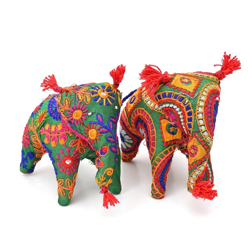 刺繍象ぬいぐるみ｜マライカ公式通販