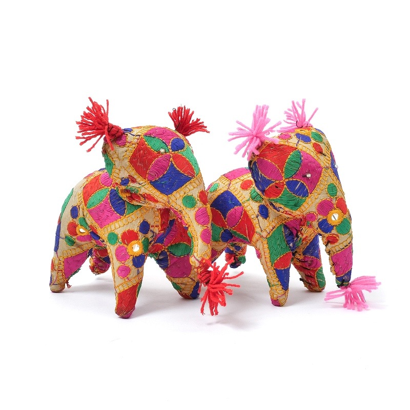 刺繍象ぬいぐるみ｜マライカ公式通販