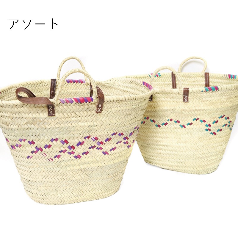 モロッコ2wayマルシェバッグ かごバッグ｜マライカ公式通販