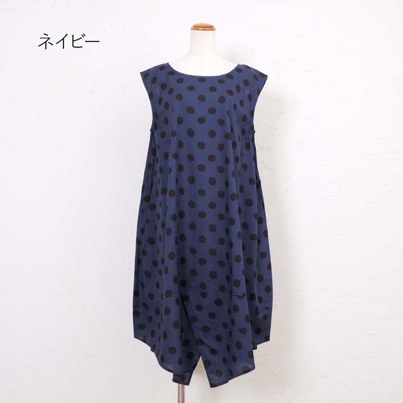 ムームーワンピース コットンドットムームーワンピース 【メール便可】｜マライカ公式通販