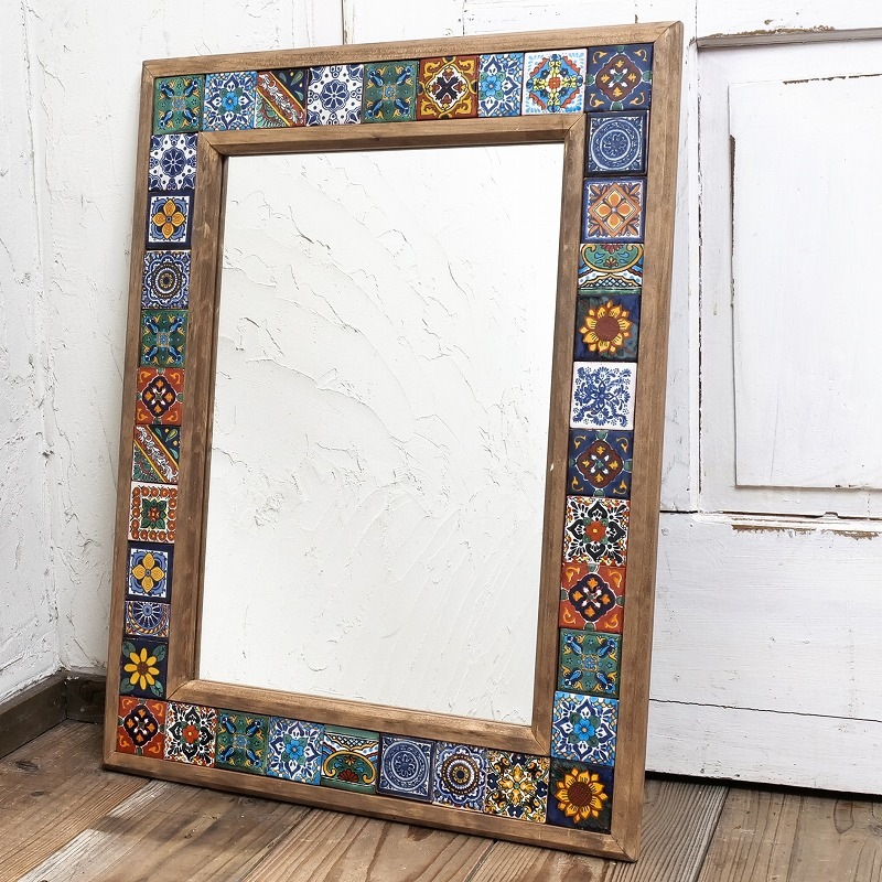 メキシコタイルミラー【送料1000円込】｜マライカ公式通販