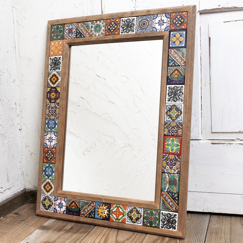 メキシコタイルミラー【送料1000円込】｜マライカ公式通販