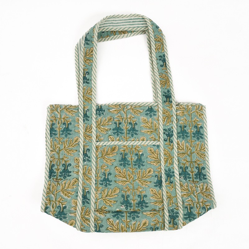 ブロックプリントキルティングバッグ｜マライカ公式通販