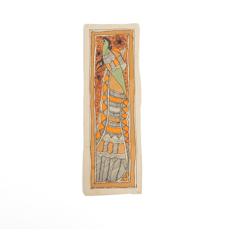 マドゥバニ（ミティラー）ペイント ＜アニマル＞ 9.5cm×28cm【メール便