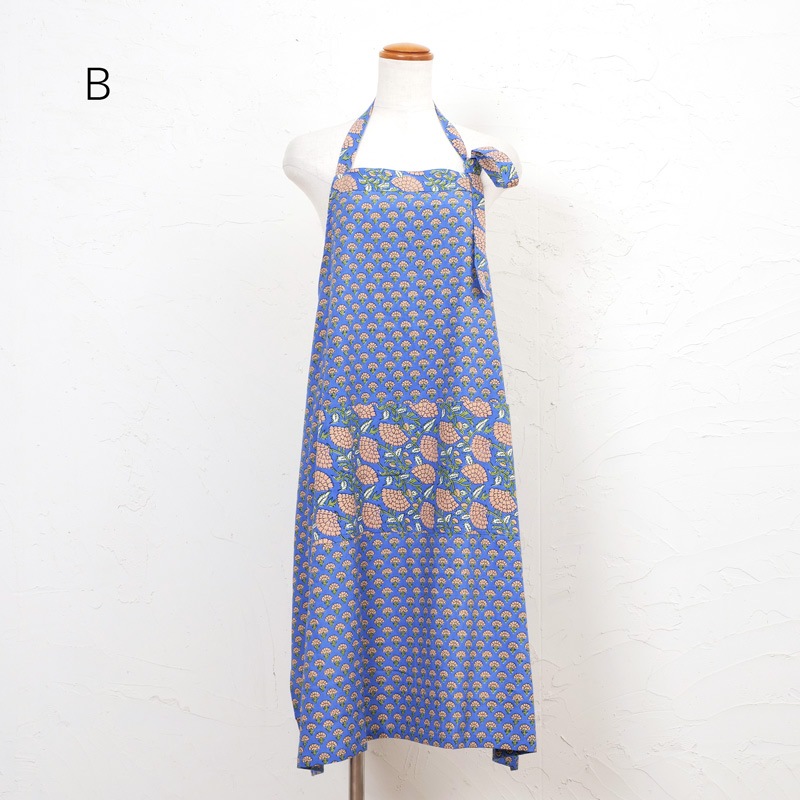 コットンプリントエプロン 【メール便可】｜マライカ公式通販