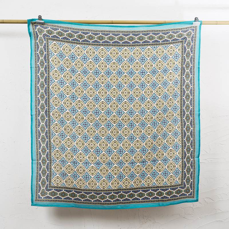 タイルプリントマルチクロス 110cmx110cm 【メール便可】｜マライカ