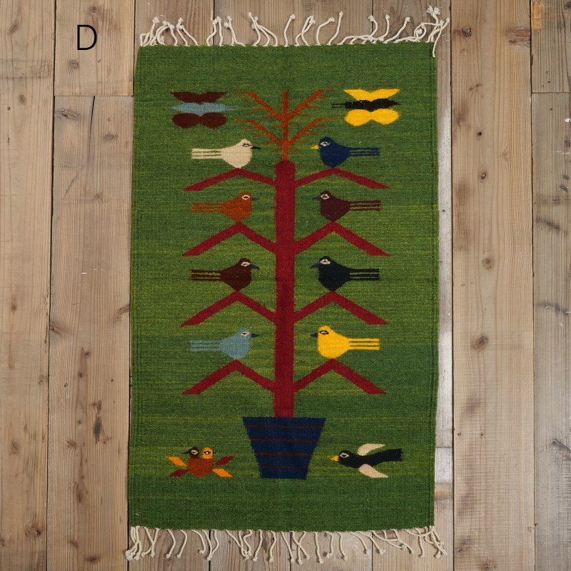 ビンテージ70sメキシコ イーグル ラグ マット大判ネイティブ雑貨インテリア国旗 メキシコウールラグマット(大)｜マライカ公式通販