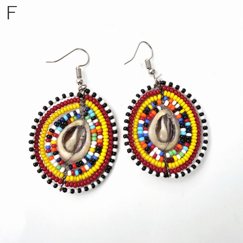 マサイビーズサークルピアス【メール便可】｜マライカ公式通販