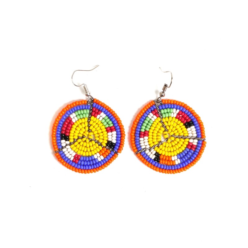 マサイビーズサークルピアス【メール便可】｜マライカ公式通販