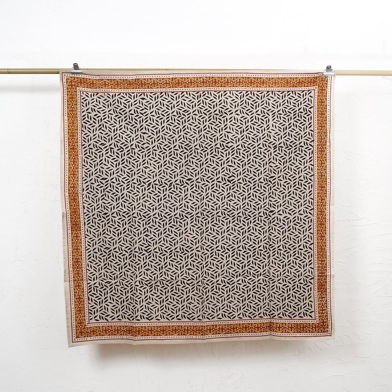 ナガキパーマ 10周年記念 マルチクロス バグルーブロックプリントマルチクロス 115×115cm 【メール便