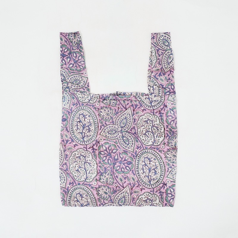 映画「52ヘルツのクジラたち 」着用品 ブロックプリントエコバッグ M