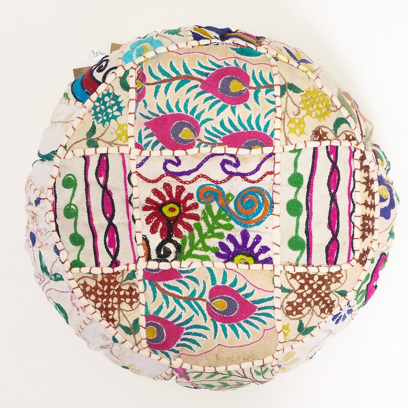 アンティーク　エスニック　象　全刺繍　クッション　マライカ　MALAIKA ファブリック・布｜マライカ公式通販