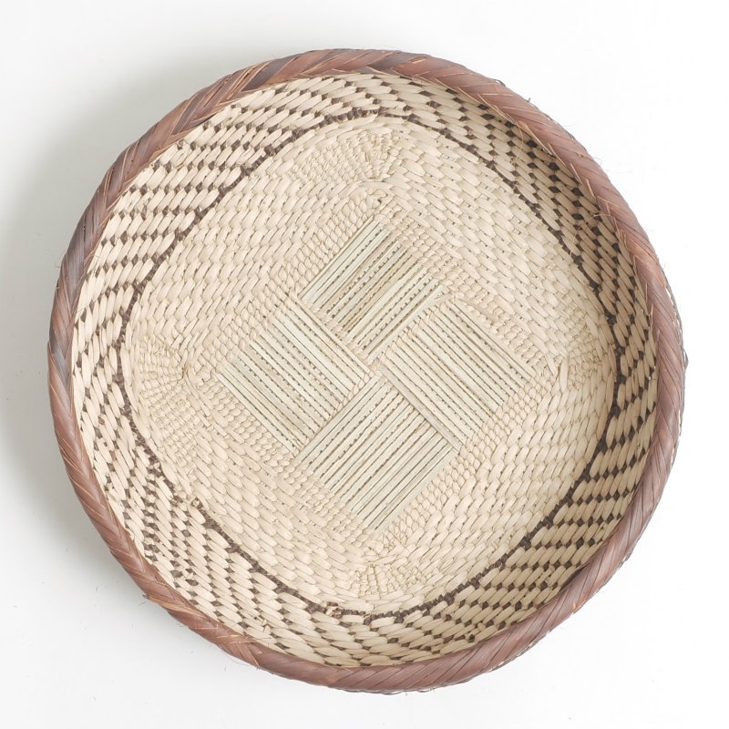 トンガ浅型バスケット かご｜マライカ公式通販