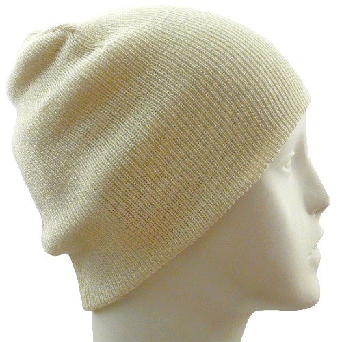【抗がん剤治療】【医療用帽子】【ケア帽子】 大杉ニットルームキャップ：３型 アイボリー