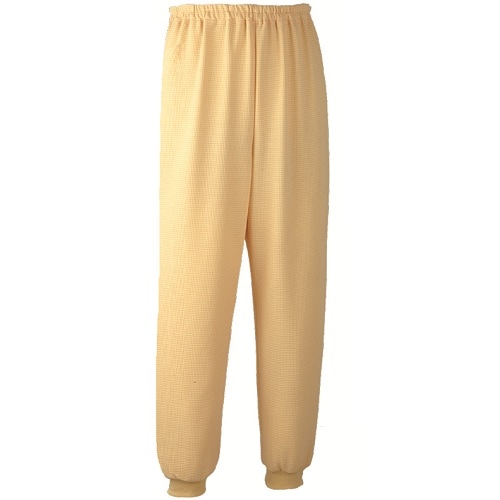 【入院】【車椅子】【介護】　裾リブ付きズボン：クリーム