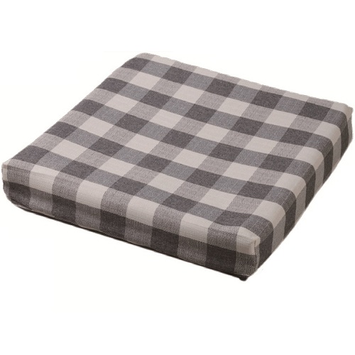 【車いす】ピタシートクッションブレス：チェック柄　カバー付き
