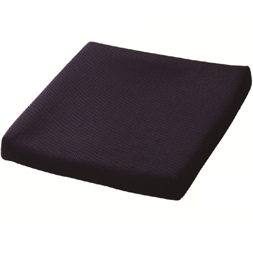 【車いす】ピタシートクッションブレス：ブラック　カバー付き