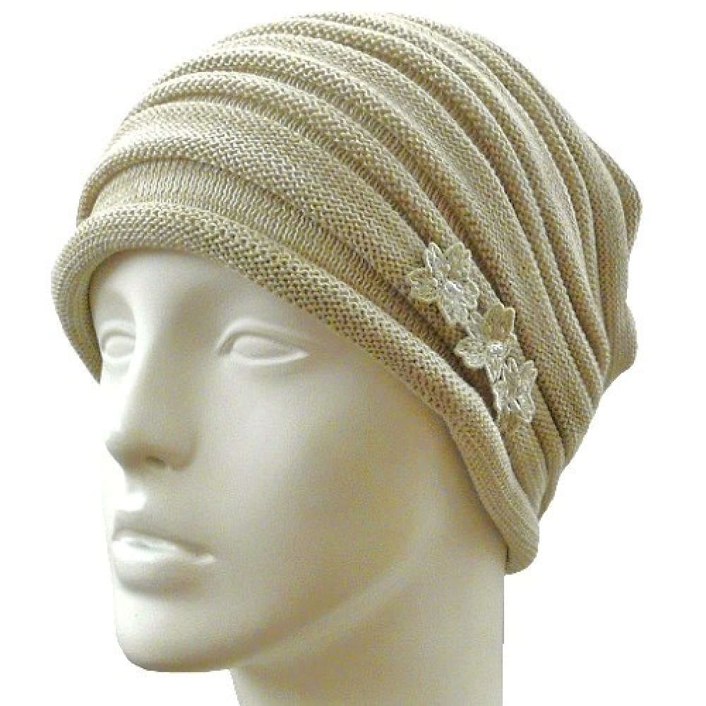 【抗がん剤治療】【医療用帽子】【ケア帽子】 宇野千代デザイン 室内帽子フード：ベージュ