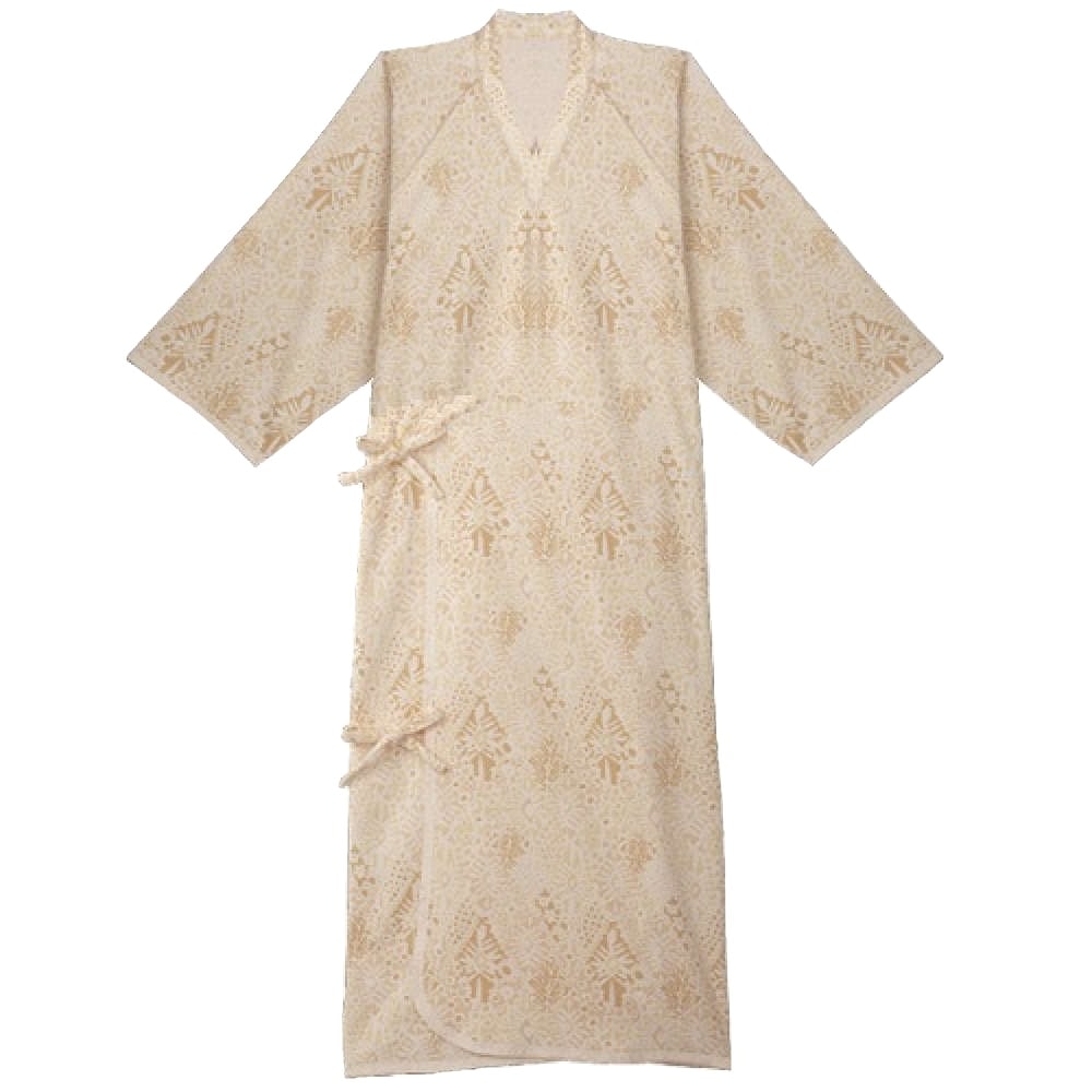 【ねまき】【入院】【介護】【男女兼用】 ケアねまき：メリヤスタイプ ファニークリーム