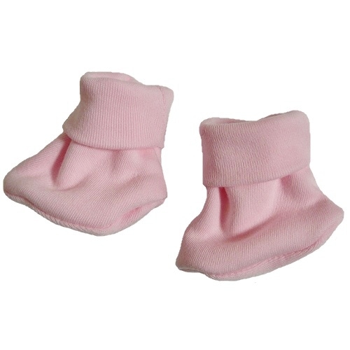 【未熟児】【低出生体重児】【早産児】【NICU】用 ベビー服：ブーティーソックス ピンク