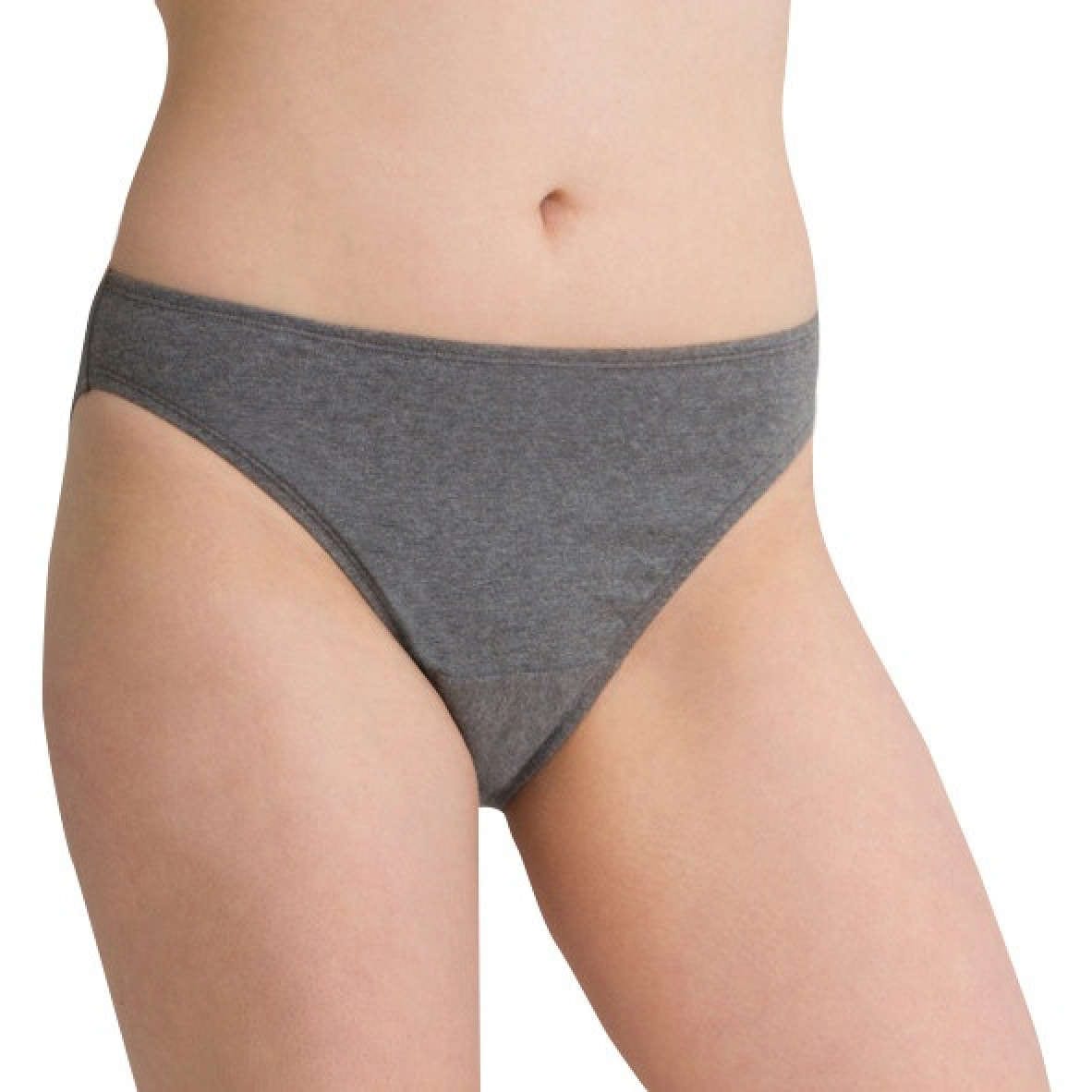100%オーガニックコットン コトニーク レディース ショーツ 2枚セット：グレー