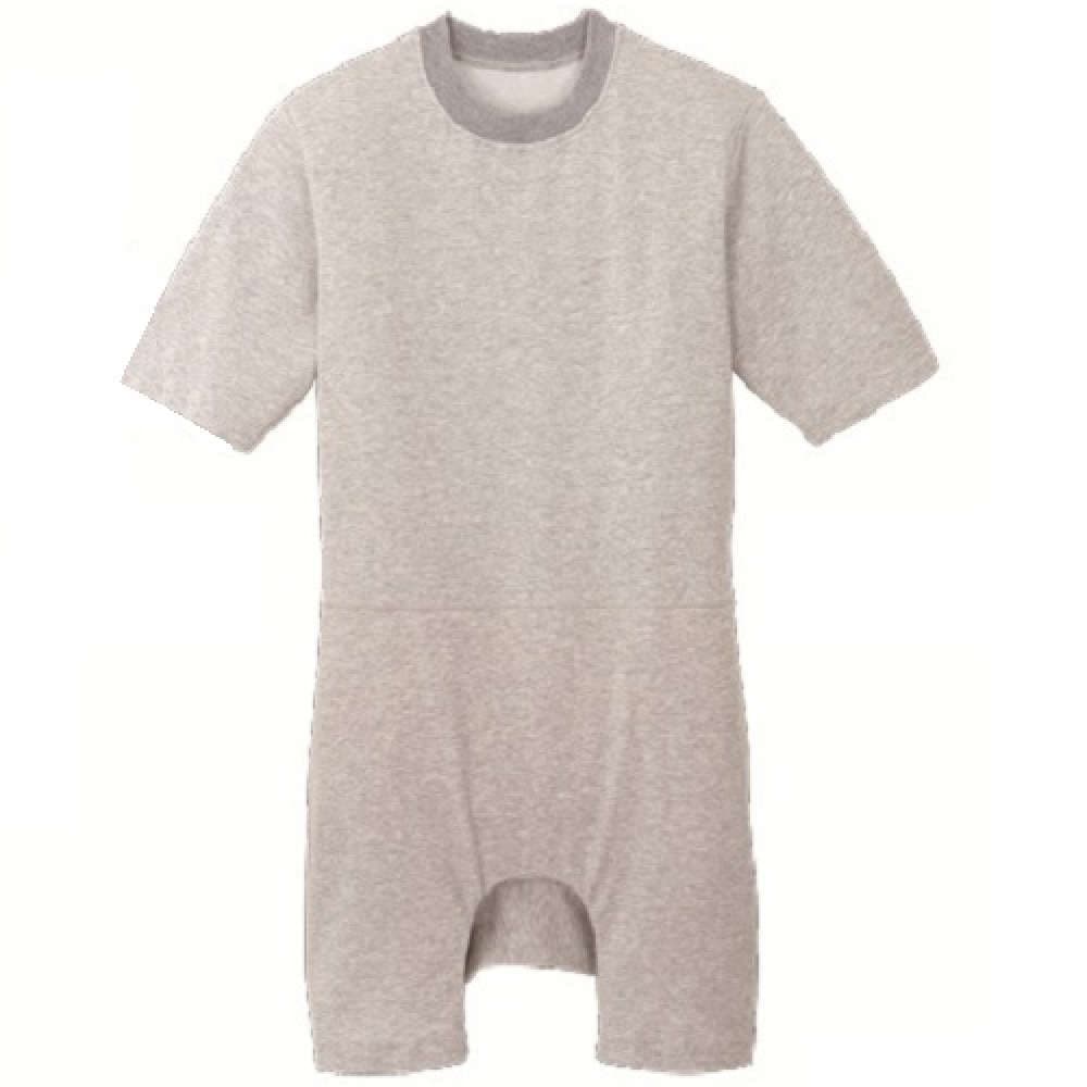 【介護】【入院】 TスーツII ロンパス型：モクグレー