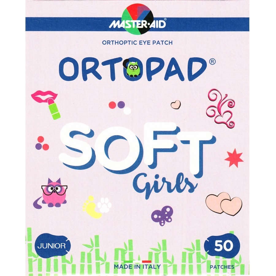 【斜視】【弱視】　オルトパッド　斜視弱視訓練用眼帯：ガールズ　ソフトパック　ジュニア